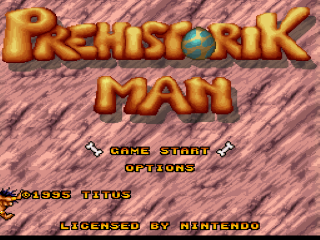P-Man title screen for Super Famicom